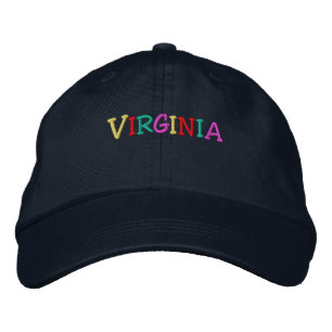 Namedrop Nation_Virginia multi-coloured Embroidered Hat