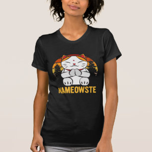 Nameowste - Funny Yoga Cats Lovers - Meditation Lo T-Shirt
