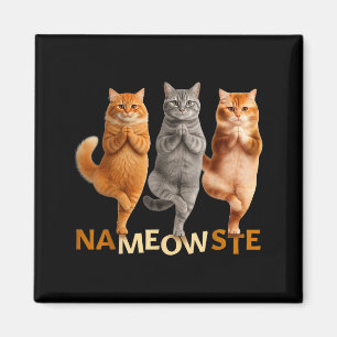 Nameowste Yoga Cat Magnet