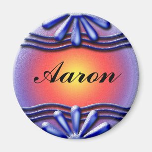 Nameplate Blue Magnet