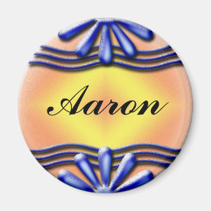 Nameplate Blue Magnet
