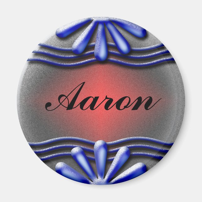 Nameplate Blue Magnet (Front)