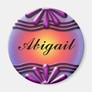 Nameplate Lilac Magnet