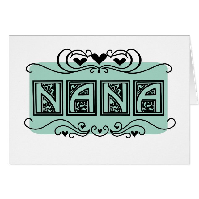 Nameplate Nana T-shirts and Gifts (Front Horizontal)