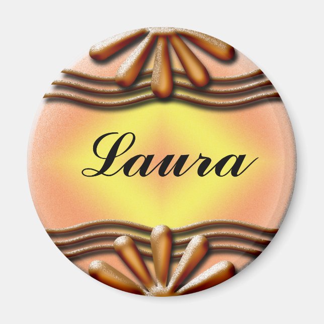 Nameplate Orange Magnet (Front)