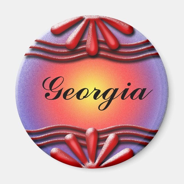 Nameplate Red Magnet (Front)