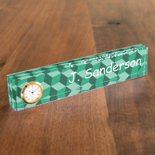 Nameplate - Three Dimensional Blocks
