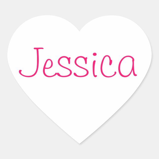 Names collection heart sticker (Front)