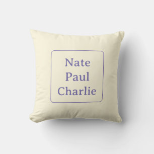 Names cushion