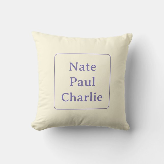 Names  cushion (Front)