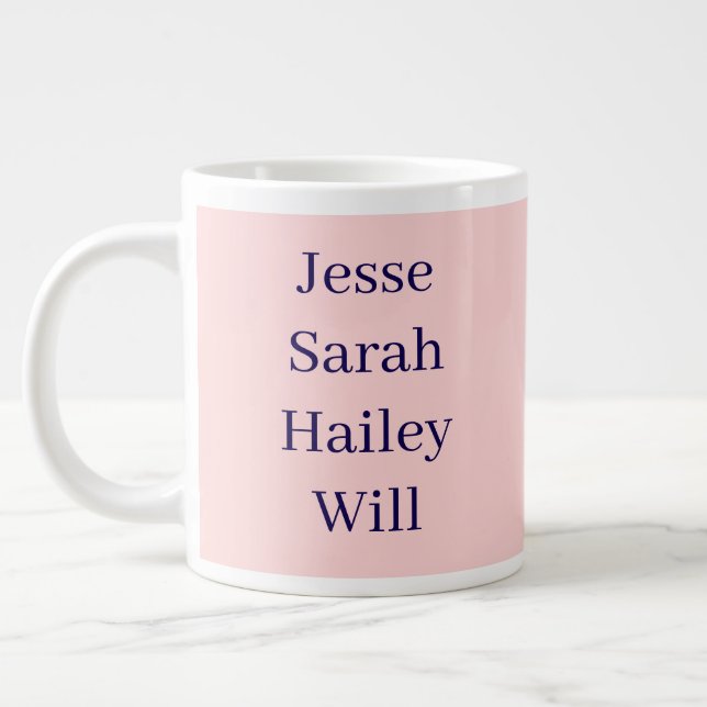 Names Large Coffee Mug (Left)