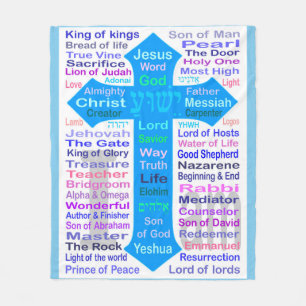Names of God and Jesus  Fleece Blanket