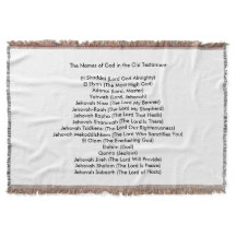 Names of God in the Old Testament Throw Blanket