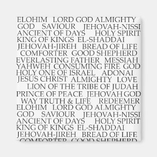 NAMES OF GOD MAGNET