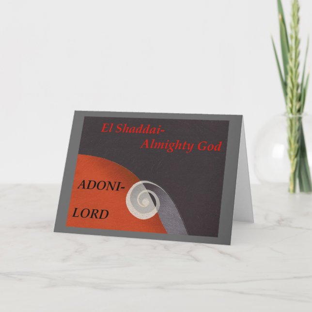 Names of God Scripture collection Thank You Card (Front)