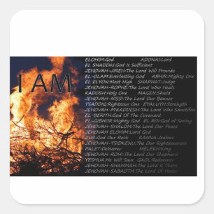 Names of God Sticker