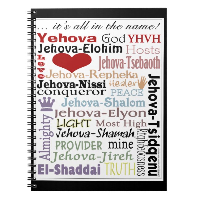 Names of God-Subway Art Notebook (Front)
