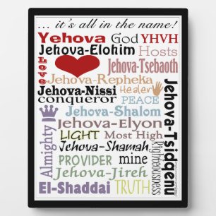 Names of God-Subway Art Plaque