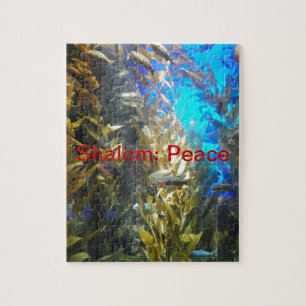 Names of GOD w/Meaning Shalom:Peace Jigsaw Puzzle