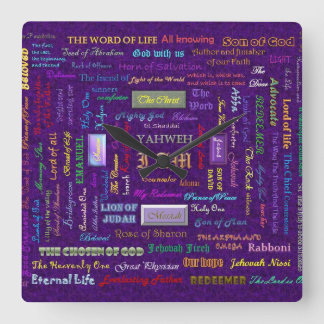 names of God wall clock