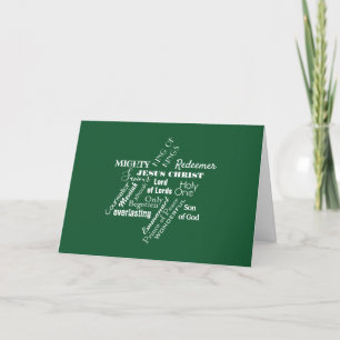 Names of Jesus Christmas Star Folded Holiday Card