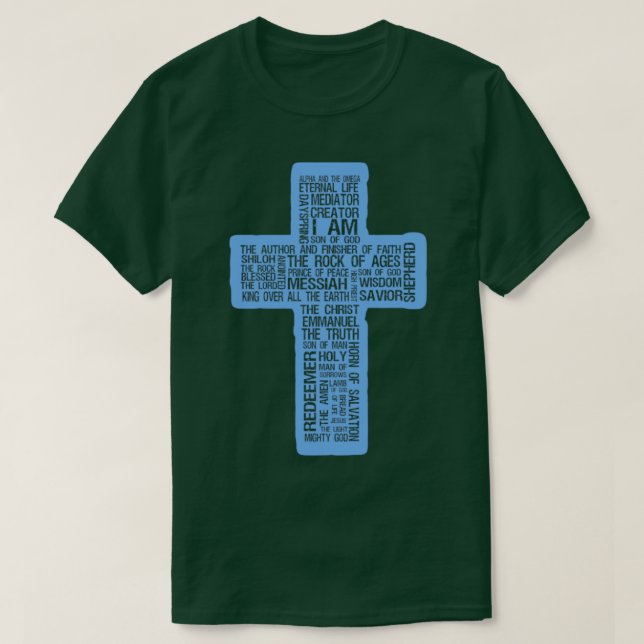 Names of Jesus Cross1 T-Shirt (Design Front)
