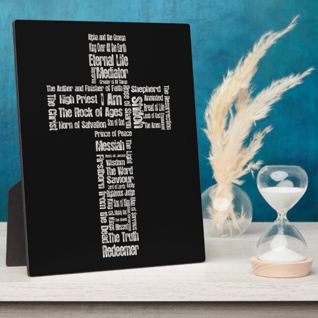 Names of Jesus Cross Plaque (Side)