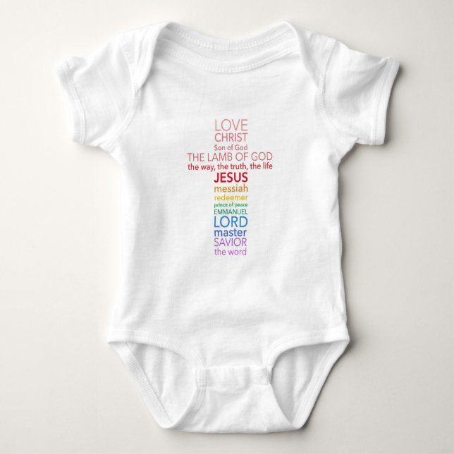 Names of Jesus Cross T-Shirt (Front)