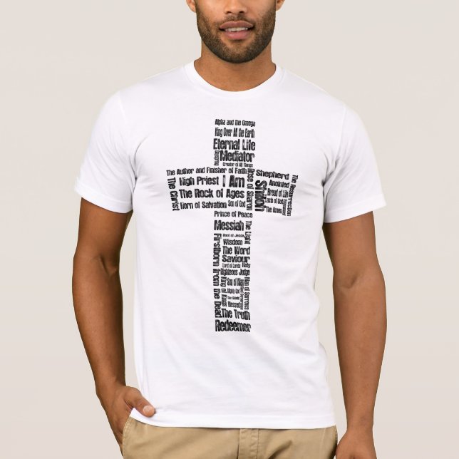 Names of Jesus Cross T-Shirt (Front)