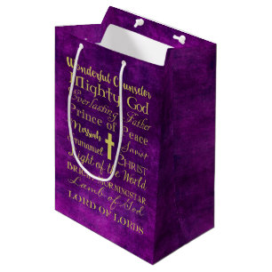 Names of Jesus Purple Gift Bag
