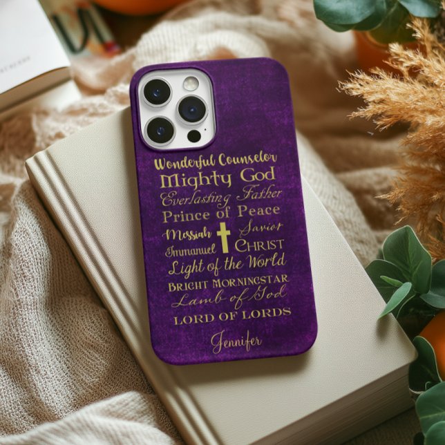 Names of Jesus Purple Phone Case (Creator Uploaded)