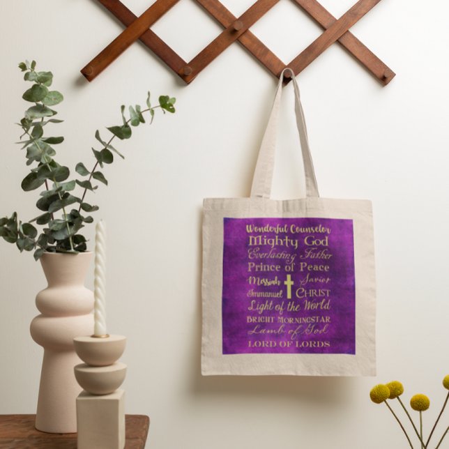 Names of Jesus Purple Tote (Creator Uploaded)