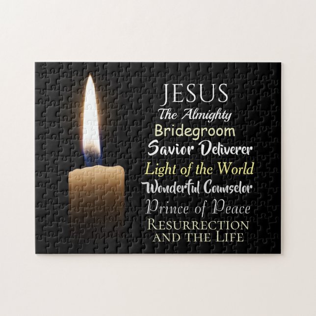 Names of Jesus, Resurrection and the Life, Saviour Jigsaw Puzzle (Horizontal)