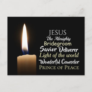 Names of Jesus, The Almighty, Deliverer, Saviour Postcard
