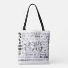 Names of Jesus Typography Tote Bag