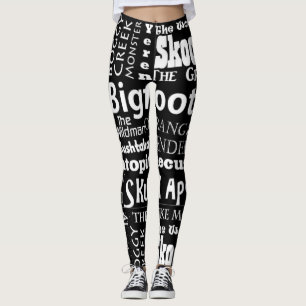 Names of Sasquatch Leggings in Black