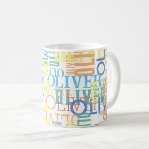 Names Replicated   Colour Pattern Typography  Coffee Mug