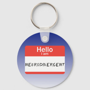 Nametag Neurodivergent Key Ring