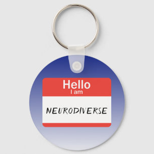 Nametag Neurodiverse Keychain