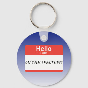 Nametag Spectrum Key Ring