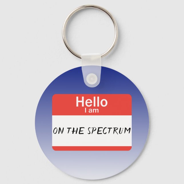 Nametag Spectrum Key Ring (Front)