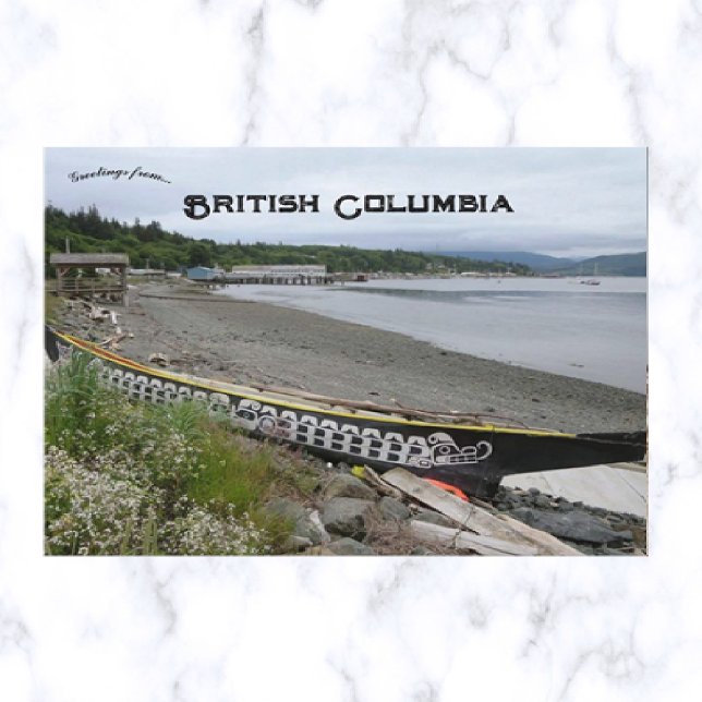 Namgis Dugout Canoe in Alert Bay British Columbia Postcard (Creator Uploaded)