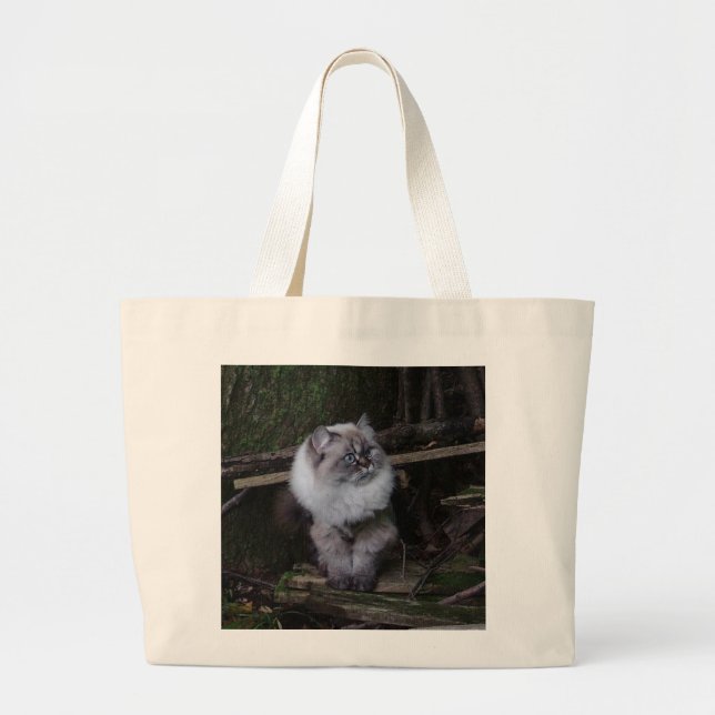 Nami the cat large tote bag (Front)