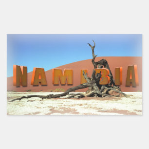 Namib Desert Sossuslvei Namibia Rectangular Sticker