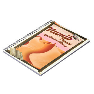 Namib Desert, Southern Africa travel poster Notebook