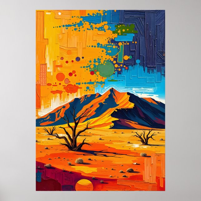 Namib Desert – Timeless Dunes of Gold Poster (Front)