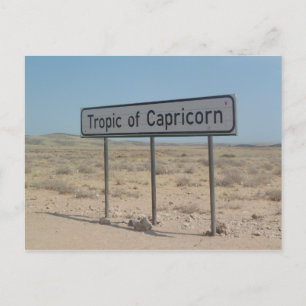 Namib Desert, Tropic of Capricorn, Namibia, Africa Postcard