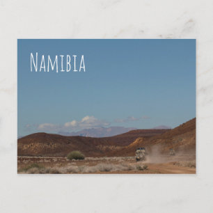 Namibia Africa 4x4 Cars Driving Landscape Nature Postcard