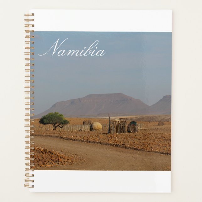 Namibia Africa Himba Settlement Structures Planner (Front)