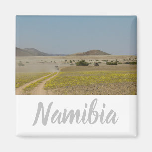 Namibia Africa Landscape Namibian Desert Road 4x4 Magnet
